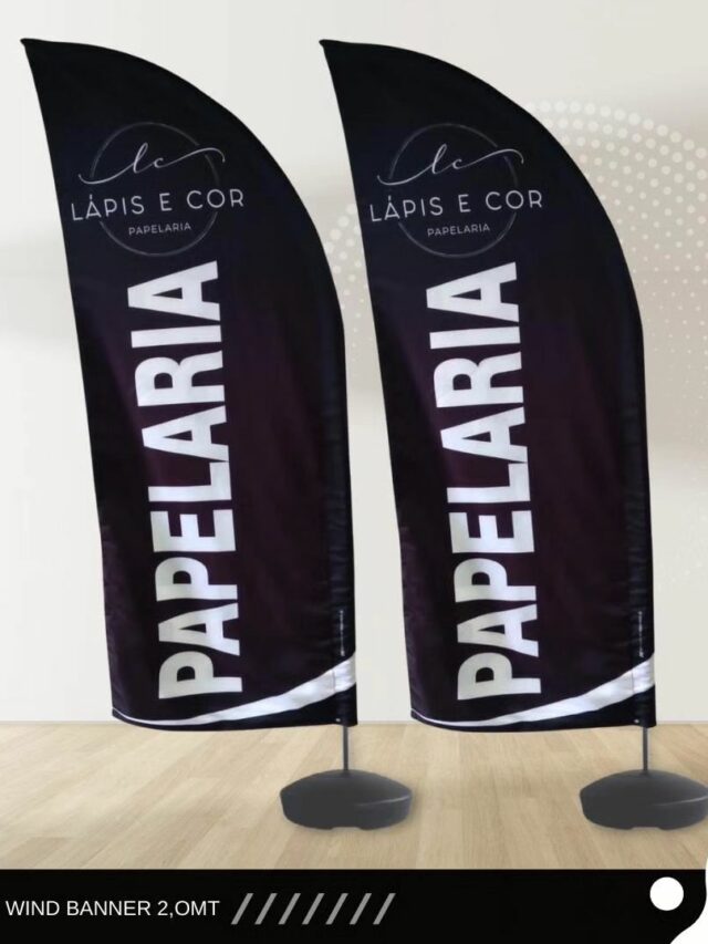 Wind banner para Papelaria